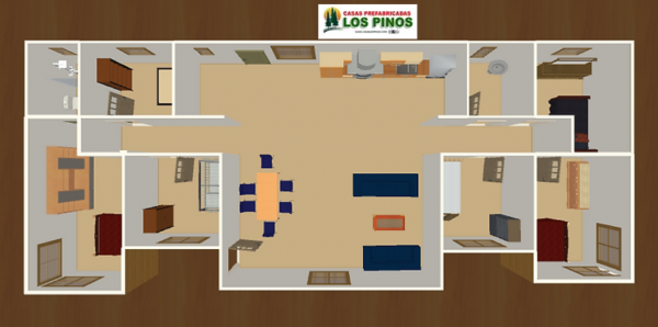 Casa Los Pinos Plano 120