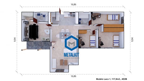 metalkit 117m2 plano