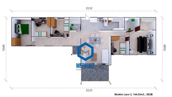 metalkit 144m2 plano