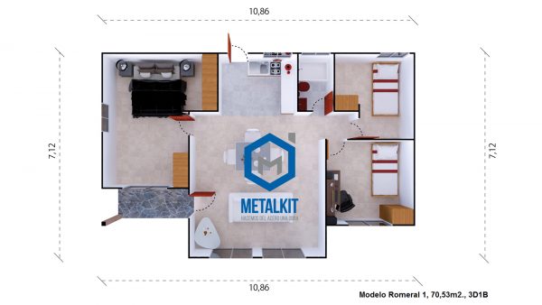 metalkit 70m2 plano